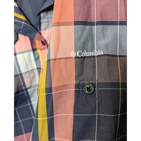 Columbia Multicolor Plaid Button Down Shirt quick dry - Picture 4 of 6